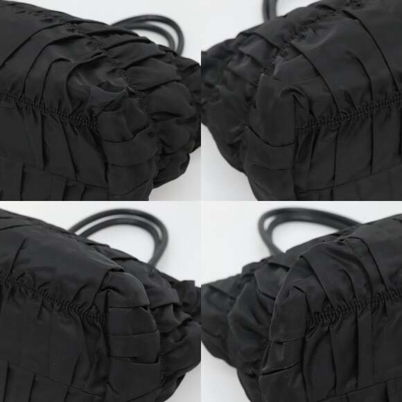 PRADA Tote Bag Nylon Black Silver - Picture 10 of 12